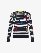 Thumbnail for your product : Benetton Striped cotton-knit jumper