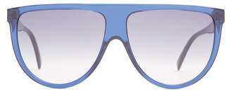 Celine Shadow D Frame Acetate Sunglasses - Womens - Navy