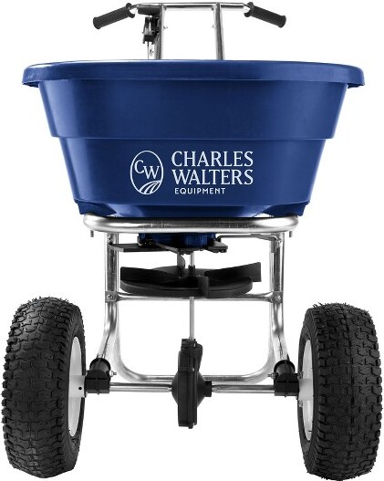 Charles Albert CharlesWaltersEquipmentCW3000SProfessionalBroadcastSpreaderwithStainlessSteelFrameforSpreadingFertilizerandIceMelt,80lbsCapacity
