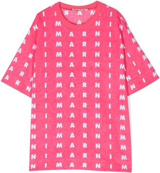 Marni Kids Maglietta logo-print short-sleeve T-shirt
