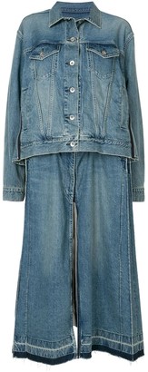 sacai denim dress