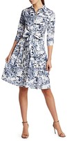Thumbnail for your product : Samantha Sung Audrey Printed Shirtdress