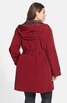 Thumbnail for your product : Gallery Two-Tone Belted Raincoat with Detachable Hood & Liner