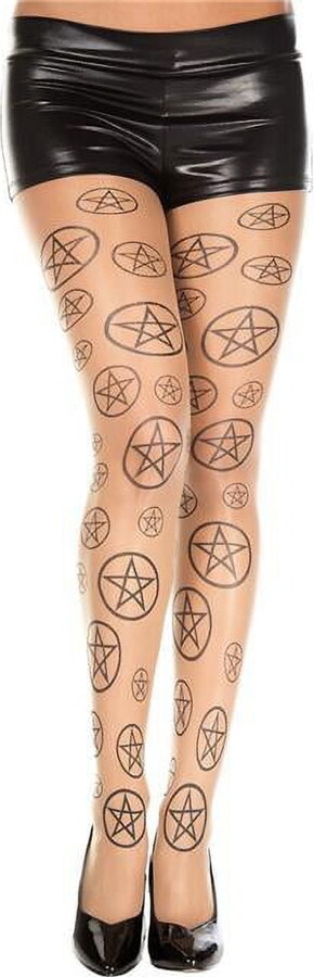 Music Legs Women’s Star pentagram spandex pantyhose