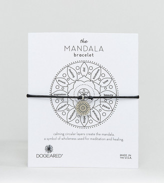 Dogeared Exclusive Mandala New Beginnings Charm Leather Bracelet