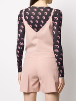 Thumbnail for your product : MSGM deep V-neck pleat detail playsuit