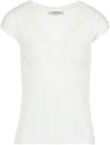 Thumbnail for your product : Morgan Lace Neckline Jersey T-Shirt