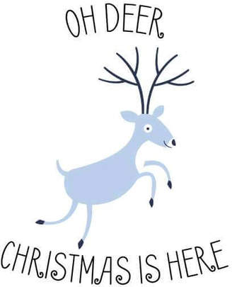 Oh Deer Christmas Is Here Christmas Sweatshirt
