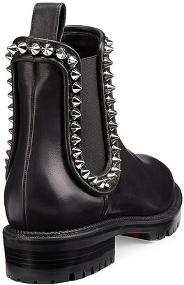Christian Louboutin Capahutta Spiked Leather Chelsea Boots