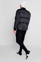 Thumbnail for your product : boohoo Puffer Jacket With Bomber Neck
