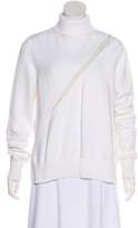 Thumbnail for your product : Undercover Rib Knit Silk-Paneled Sweater
