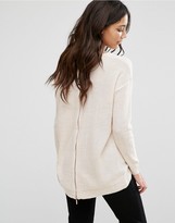 Thumbnail for your product : Brave Soul Zip Back Sweater