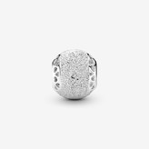 Thumbnail for your product : Pandora Glittering Texture Heart Charm