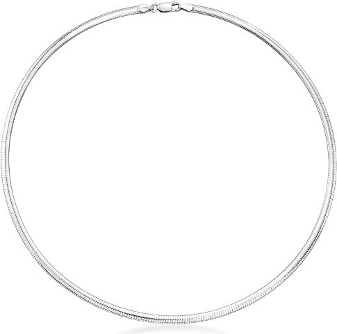 Ross-Simons Ross-SimonsItalian4mmSterlingSilverDomedOmegaNecklaceSize16