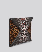 Thumbnail for your product : McQ Clutch - Leopard Print Haircalf Envelope