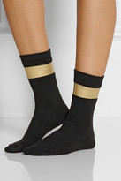 Thumbnail for your product : Suno Printed stretch-cotton socks