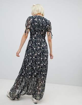 Emory Park short sleeve maxi dress in vintage floral