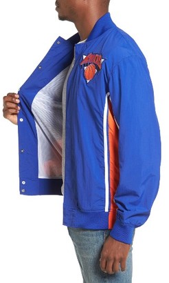 Mitchell & Ness Men's New York Knicks Tailored Fit Warm-Up Jacket