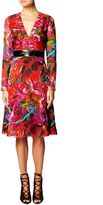 Thumbnail for your product : Matthew Williamson Red Maracas Montage Printed Silk Dress