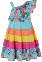 Thumbnail for your product : Monsoon Fergie Flower Colour Block Dress - Turquoise