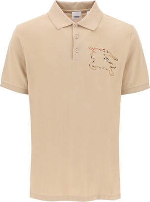 Burberry winslow polo shirt in organic piqué with ekd - ShopStyle