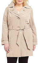 Thumbnail for your product : London Fog Plus Hooded Trench Coat