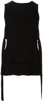 Helmut Lang straps detail knitted tan 