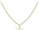 Thumbnail for your product : Love GOLD 9ct Gold T Bar Necklace