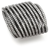 Thumbnail for your product : Noir Crystal Spiral Ring