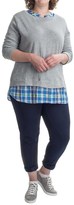Thumbnail for your product : Caribbean Joe French Terry Layer Shirt - Long Sleeve (For Plus Size Women)
