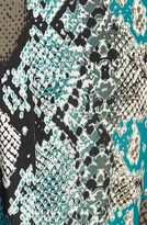 Thumbnail for your product : Adrianna Papell Belted Snakeskin Print Dress