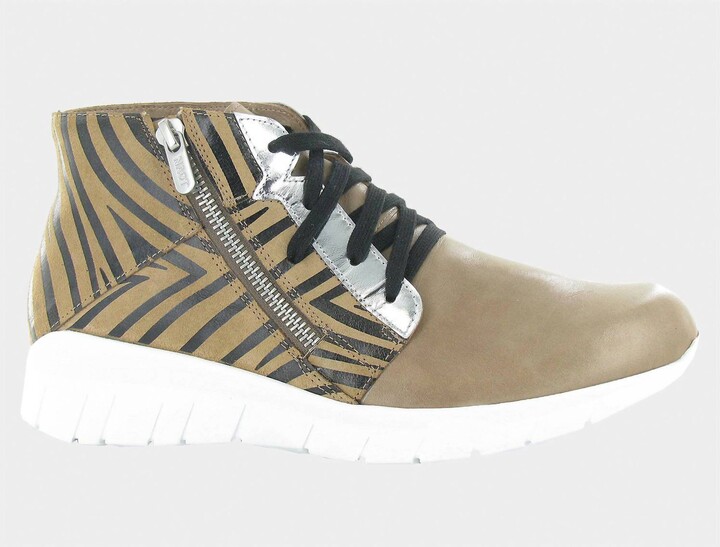 Women's Polaris Arizona Shoes In Tan/zebra/silver