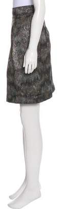 Burberry Brocade Knee-Length Skirt