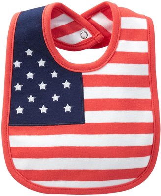 Carter's American Flag Bib - Cotton - Red White and Blue