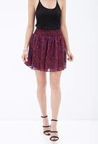 Thumbnail for your product : Forever 21 Contemporary Smocked Paisley Skirt