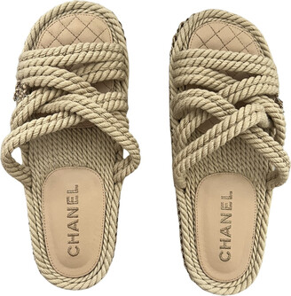 Chanel Cloth mules - ShopStyle Sandals
