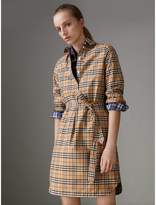 Thumbnail for your product : Burberry Check Cotton Tunic Dress
