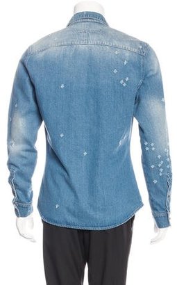 Givenchy 2016 Distressed Shirt Jacket