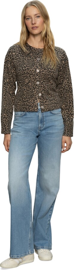 Sanctuary Women's Must-Have Animal-Print Long-Sleeve Cardigan