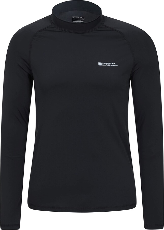 Mountain Warehouse Mens Long Sleeves Rash Vest Quick Drying Rash