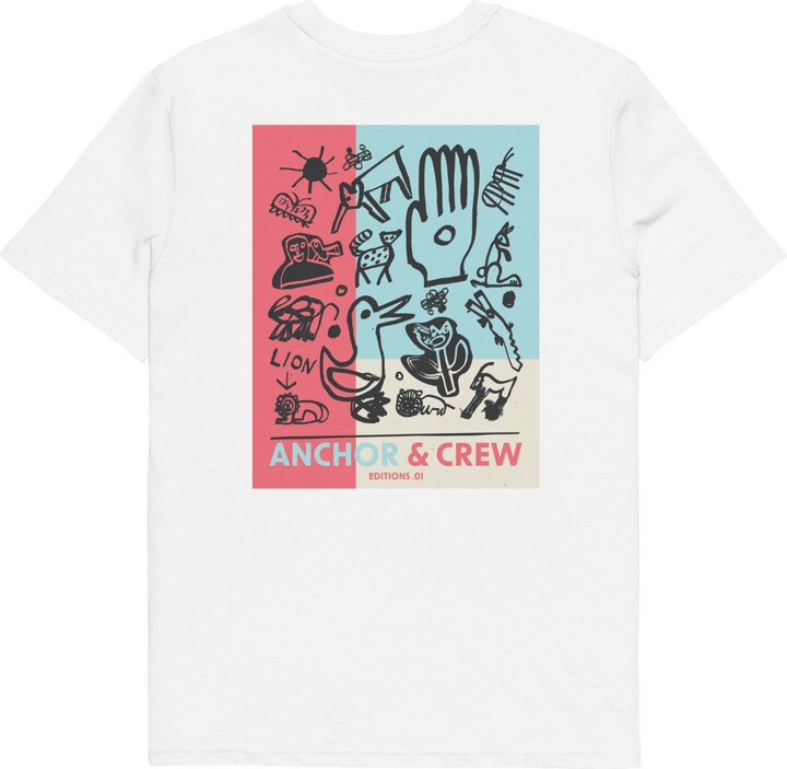 Anchor & Crew White One Moon Safari Editions Organic Cotton T-Shirt - Women
