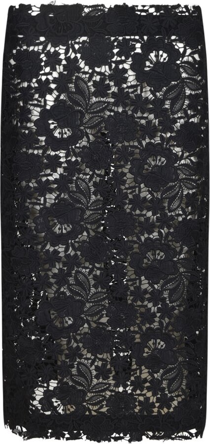 P.A.R.O.S.H. Peonia Lace Detailed Skirt