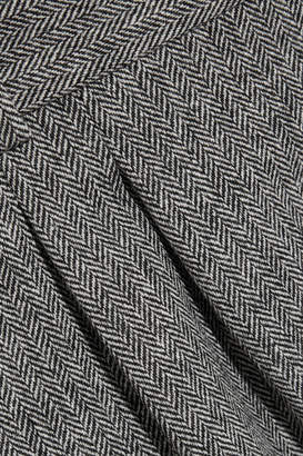 Chloé Wool-blend Tweed Shorts - Gray
