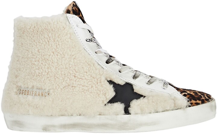 Golden Goose Francy Shearling High-Top Sneakers - ShopStyle