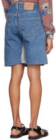Thumbnail for your product : Bless Grey and Blue Overjogging Shorts