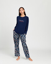 Thumbnail for your product : Project REM Women's Navy Pyjamas - Navy Garden Floral Long sleeve Set