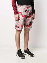 Thumbnail for your product : Stone Island Bermuda Abstract Print Shorts