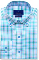 Thumbnail for your product : David Donahue Fusion Performance Stretch Plaid Dress Shirt
