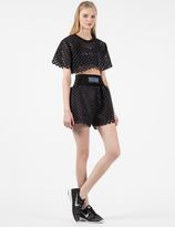 Thumbnail for your product : Andrea Crews Black Cube Cropped Top