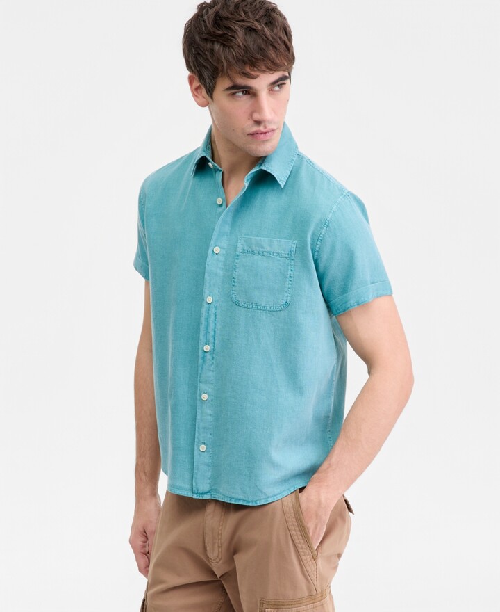Sun + Stone Men's Linen Hero Shirt, Macy's Exclusive